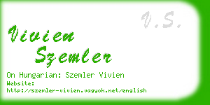 vivien szemler business card